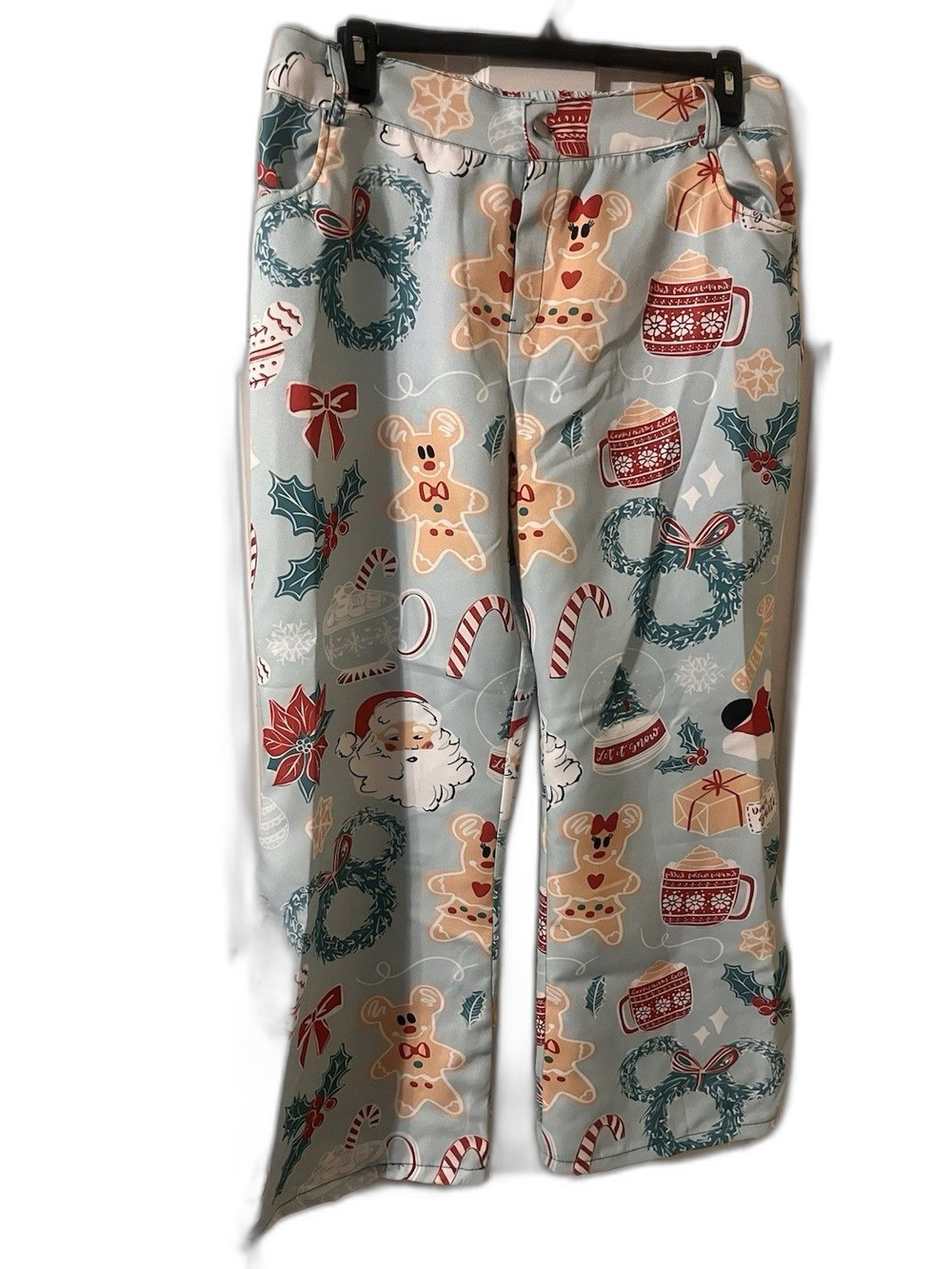 All Over Christmas Themed Women Pants Size 16 (31 Inches Tall)